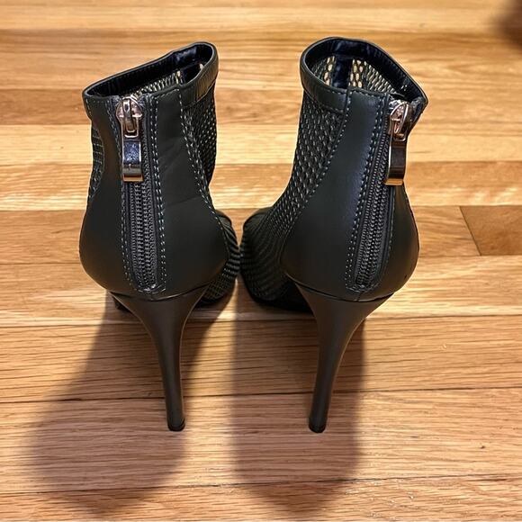 Studio F Fishnet Peep-Toe Ankle Booties - Size 37 - Picture 7 of 12